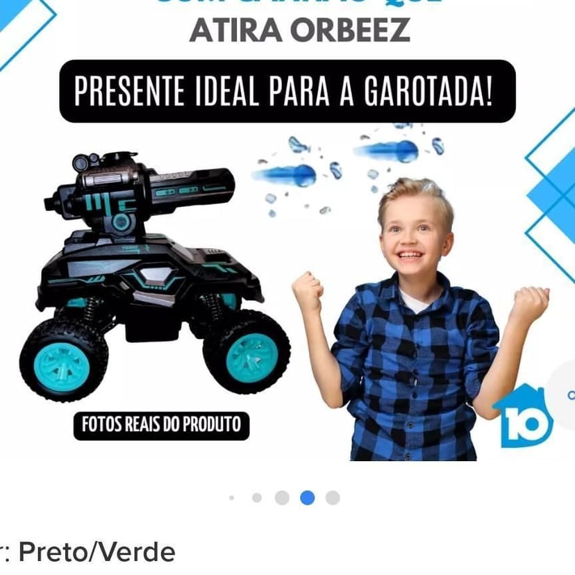Tanque Vanguard com munição de Gel