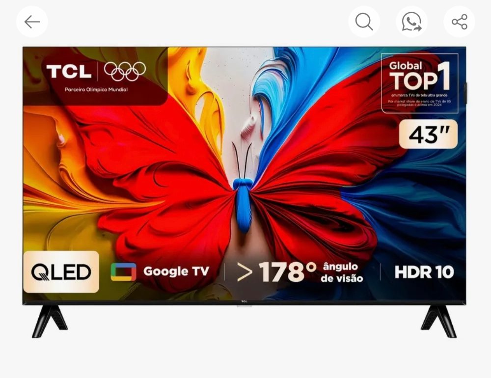TV TCL 43 POL SMART LACRADA